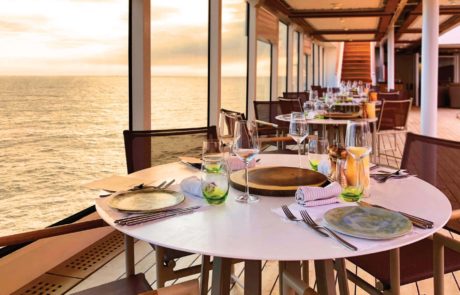 Seabourn Ovation restaurants.