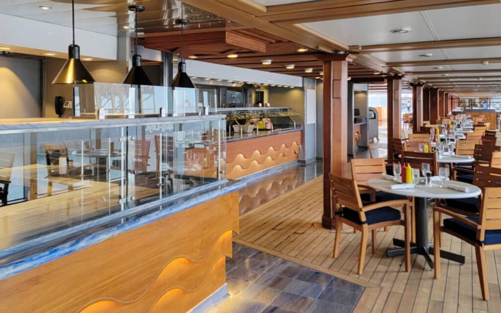 The Pizzeria on boar Oceania's Marina cruise ship.
