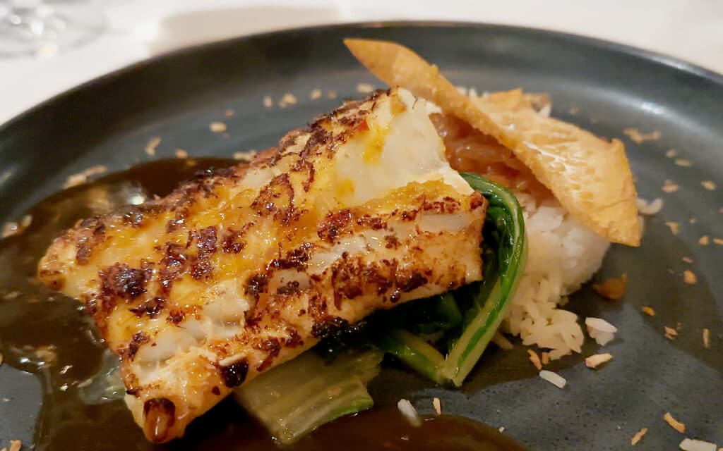Spice Paste Marinated Cod from the Colours & Tastes restaurant.