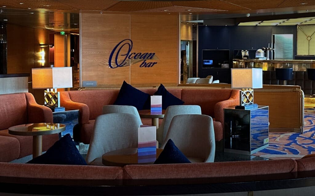 The Ocean Bar on board Fred. Olsen Cruise Lines Borealis.