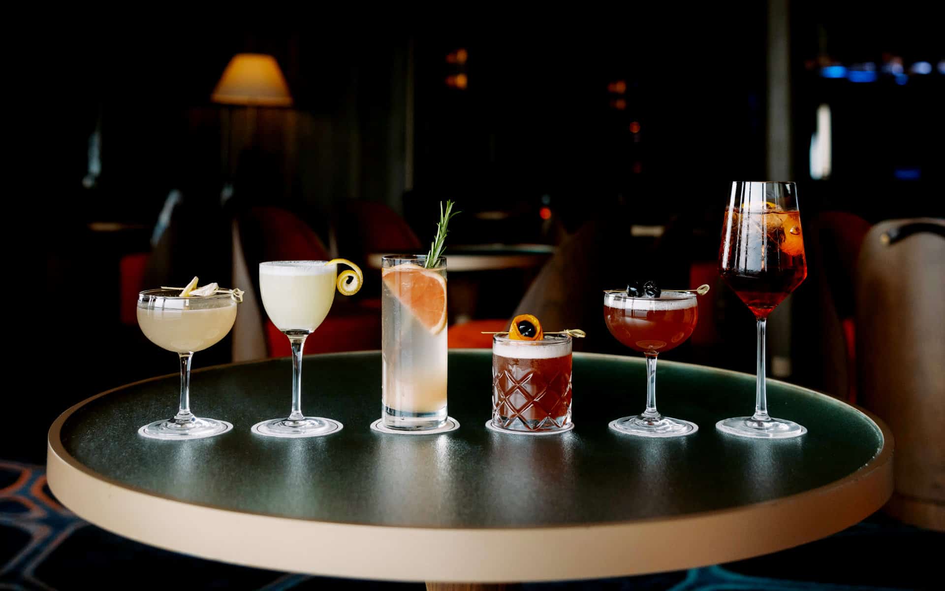 The range of alcohol-free cocktails available on Seabourn.