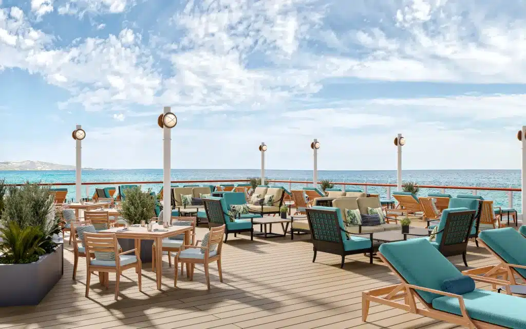 The Grills Terrace on board the Queen Elizabeth cruise ship (rendering).