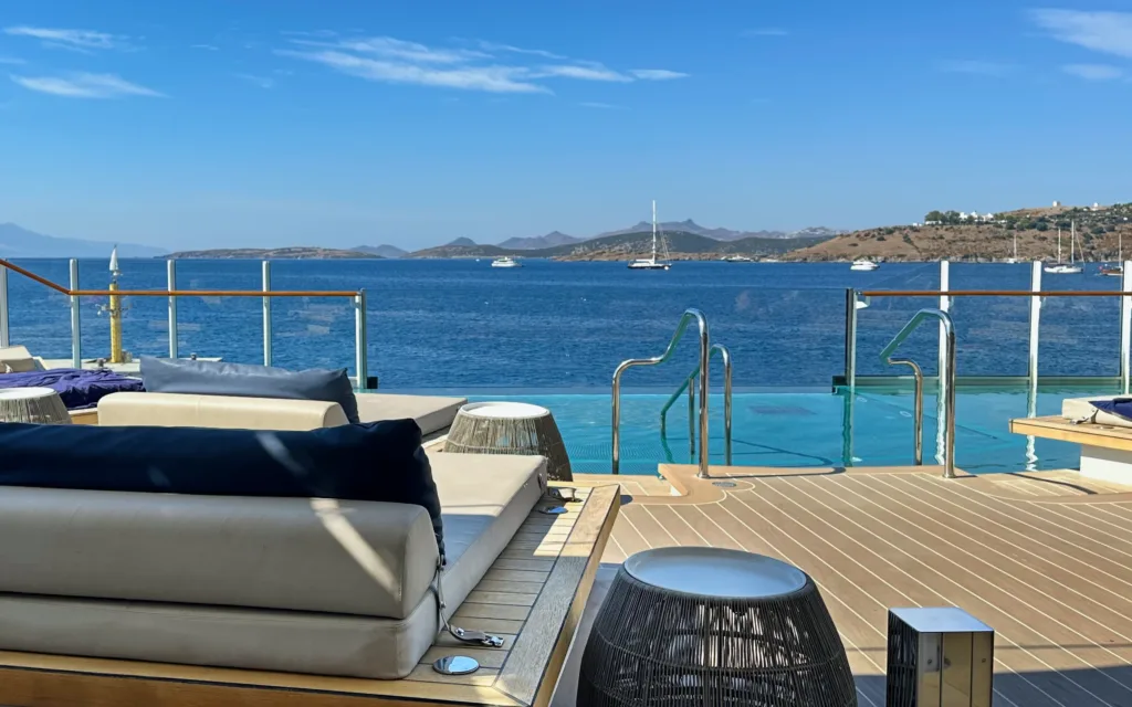 The Astern pool on the Explora I cruise ship.