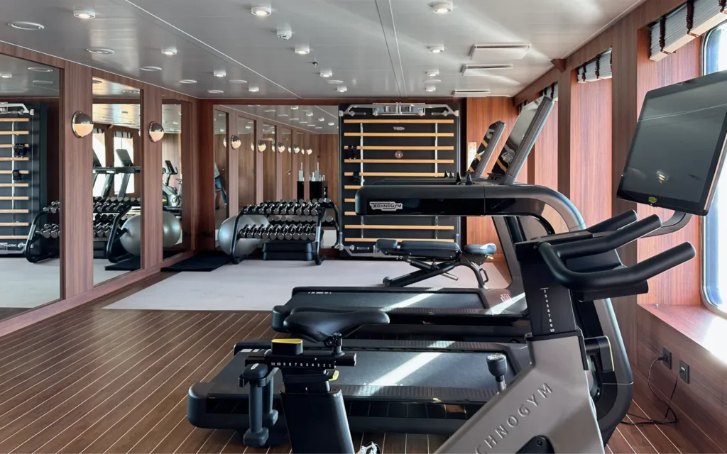 The gym on World Traveller.